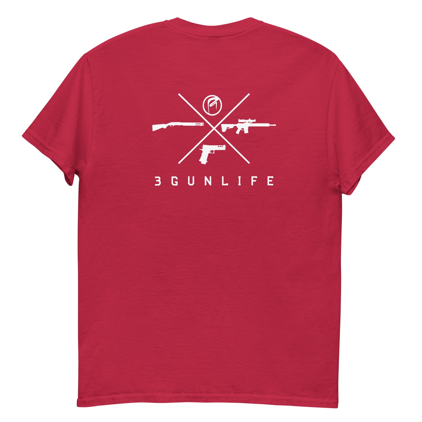 3 Gun Life 2 Sided tee