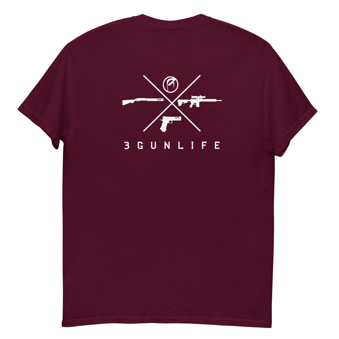 3 Gun Life 2 Sided tee