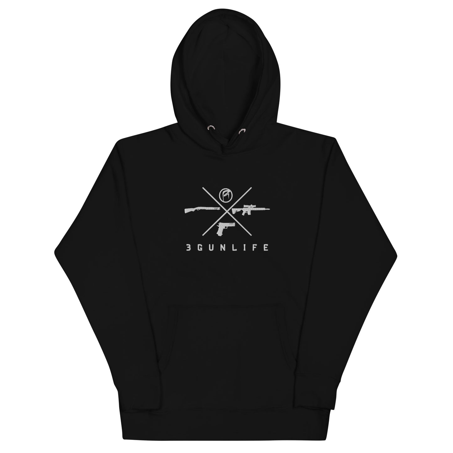 3 Gun Life Emb Hoodie