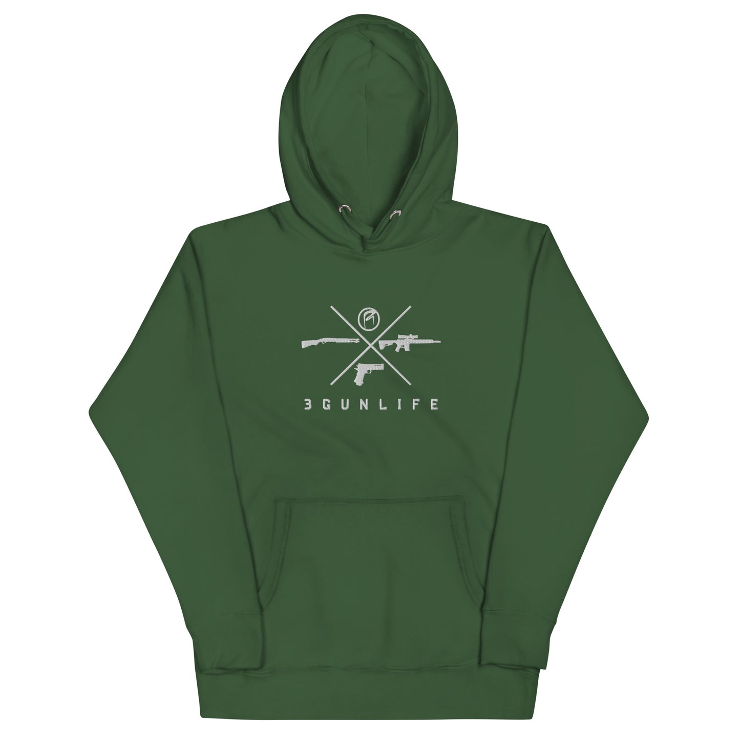 3 Gun Life Emb Hoodie