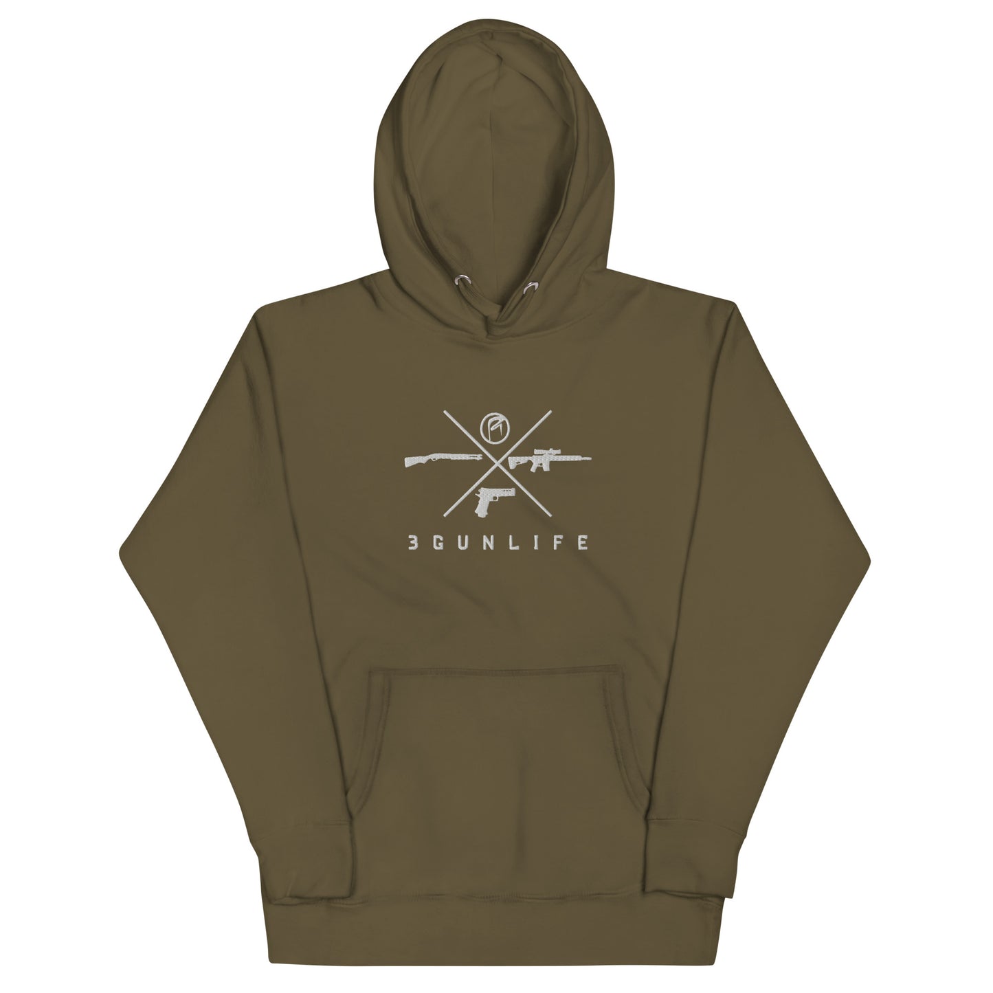 3 Gun Life Emb Hoodie
