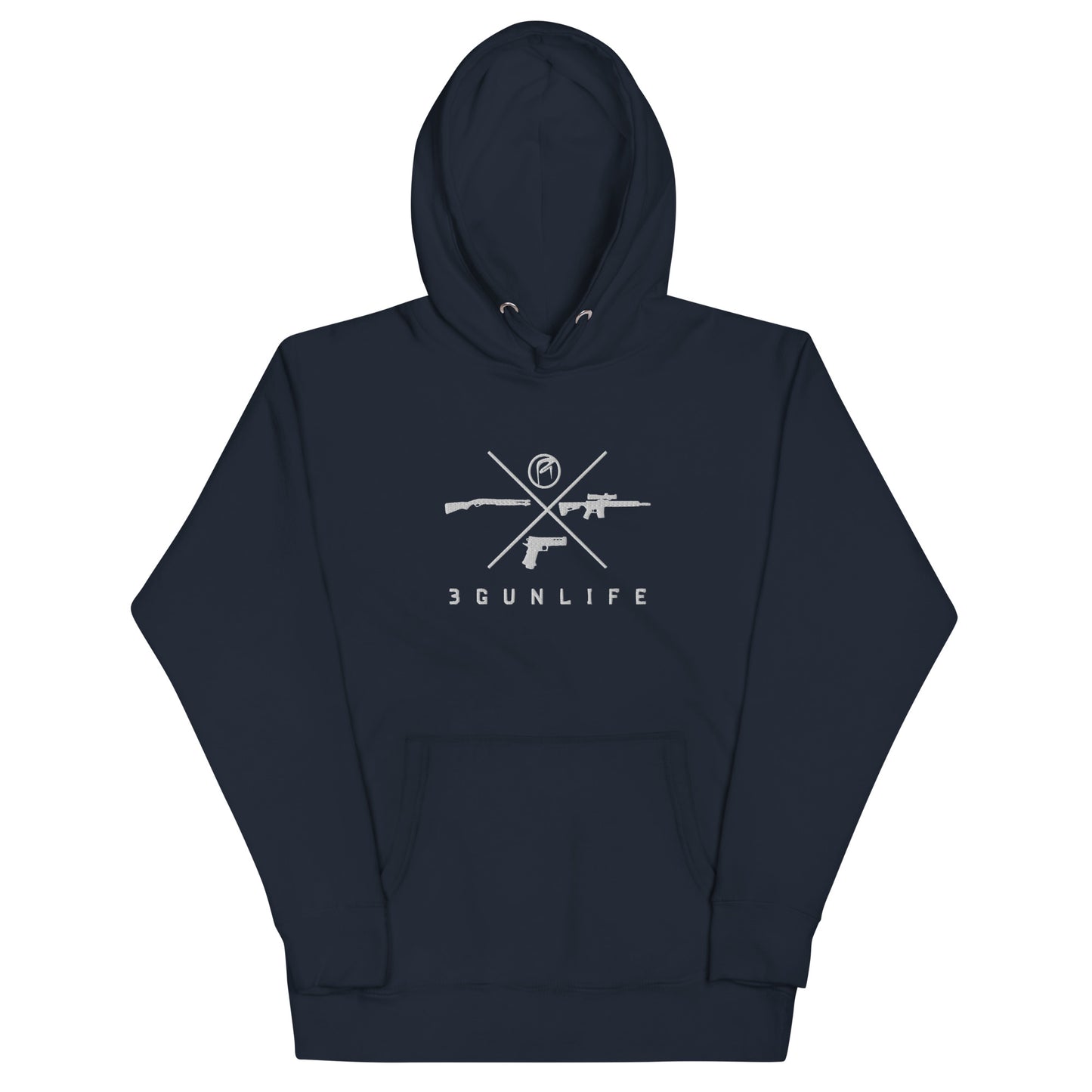 3 Gun Life Emb Hoodie